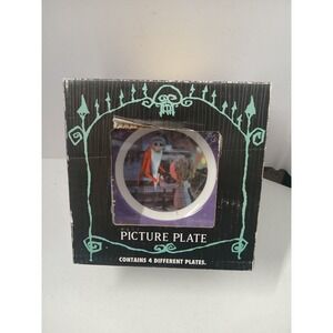 Tim Burton's‎ Nightmare Before Christmas Picture Plate Set Of 4 NIB JUN Planning